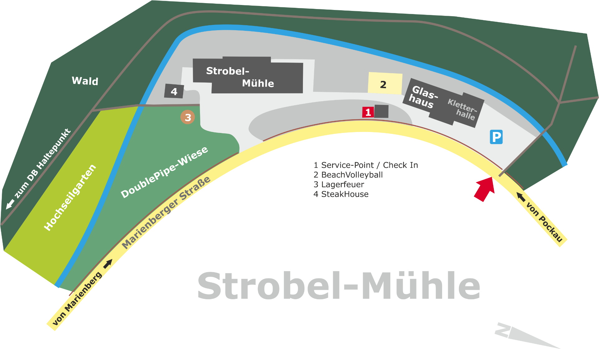 Lageplan Strobel-Mühle zum MissioCamp Lageplan Strobel-Mühle zum MissioCamp